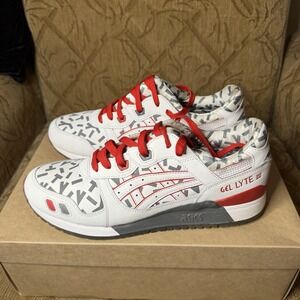 B079) ASICS Gel Lyte III Anderson Bluu Storm Shadow 1191A251-100 Men's Size 10